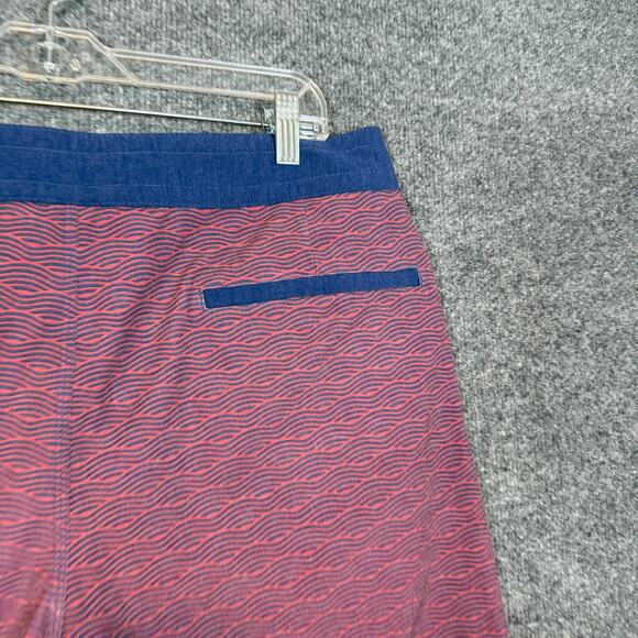 Fair Harbor Swim Trunks Mens 34 Red Geometric Board Shorts Swim Surf Casual - Picture 8 of 10